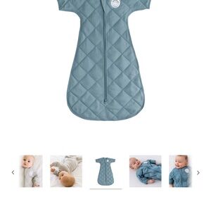 Quilted Blue Kids Pajamas Sleep Sack